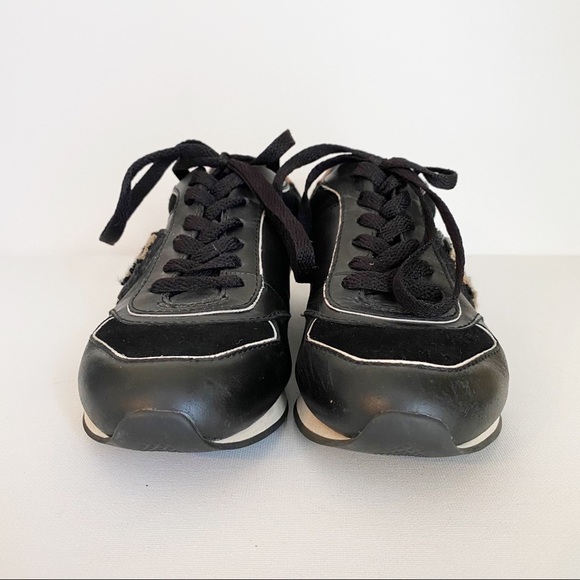 Coach Rebecca Varsity Black/Saddle Tan Sneakers - Picture 3 of 14